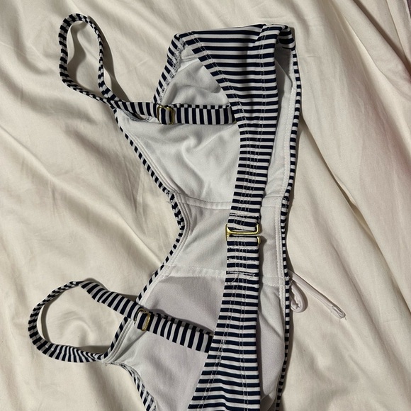 Xhilaration navy striped bikini top - Picture 3 of 4